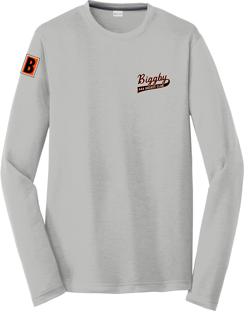 Biggby Coffee AAA Long Sleeve PosiCharge Competitor Cotton Touch Tee