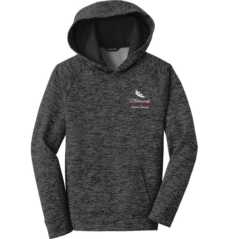 Navesink Figure Skating Youth PosiCharge Electric Heather Fleece Hooded Pullover