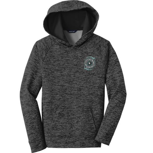 Brooklyn Aviators Youth PosiCharge Electric Heather Fleece Hooded Pullover