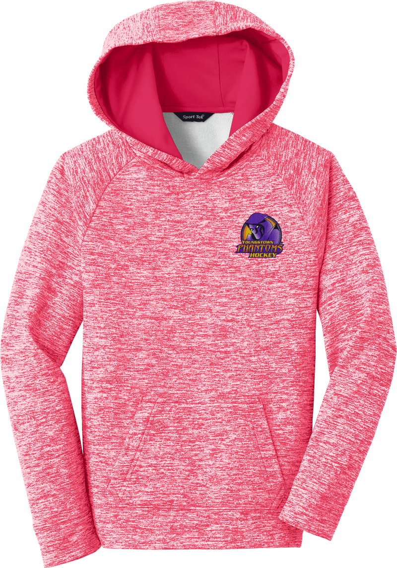 Youngstown Phantoms Youth PosiCharge Electric Heather Fleece Hooded Pullover