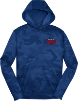 York Devils Youth Sport-Wick CamoHex Fleece Hooded Pullover