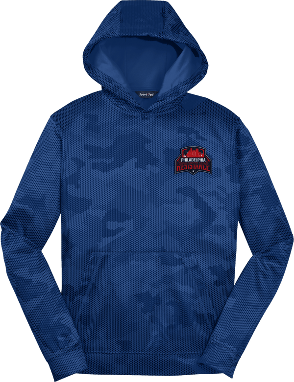 Philadelphia Resistance Youth Sport-Wick CamoHex Fleece Hooded Pullover