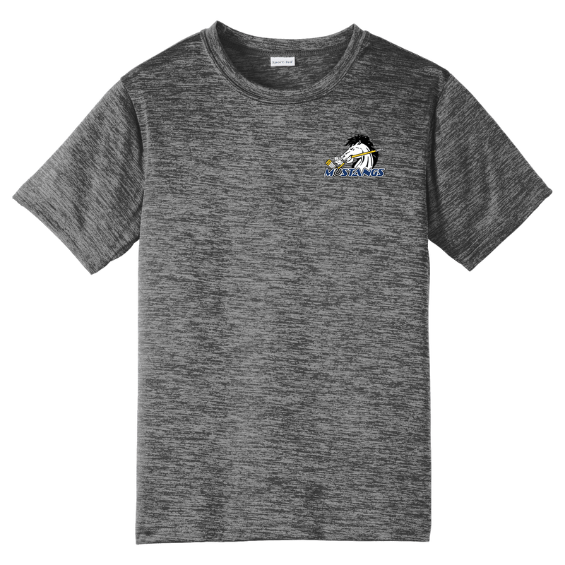 Mid-State Mustangs Youth PosiCharge Electric Heather Tee