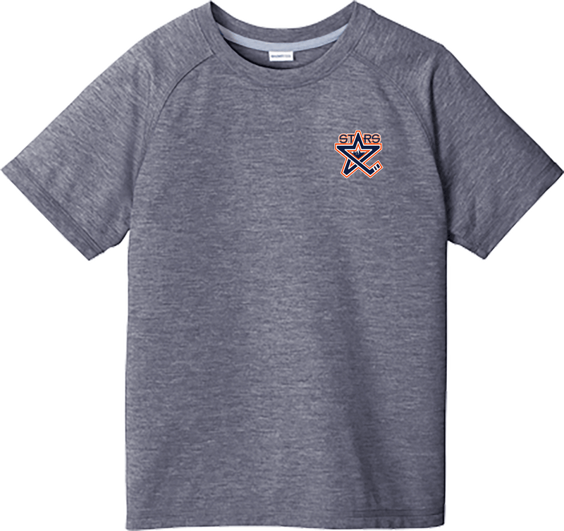 NY Stars Youth PosiCharge  Tri-Blend Wicking Raglan Tee