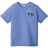 Boca Barracudas Youth PosiCharge Tri-Blend Wicking Raglan Tee