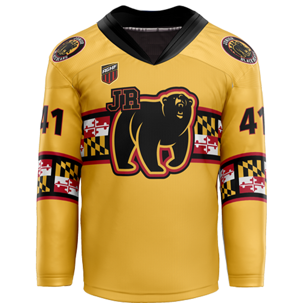 MD Lady Jr. Black Bears Youth Goalie Sublimated Jersey