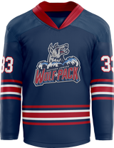 Hartford Jr. Wolfpack Split Season Adult Goalie Hybrid Jersey